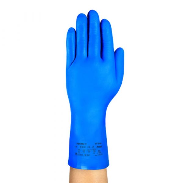 12 Luvas Nitrílica Alphatec 37-310 Sem Forro 31cm Tamanho 9 Ansell