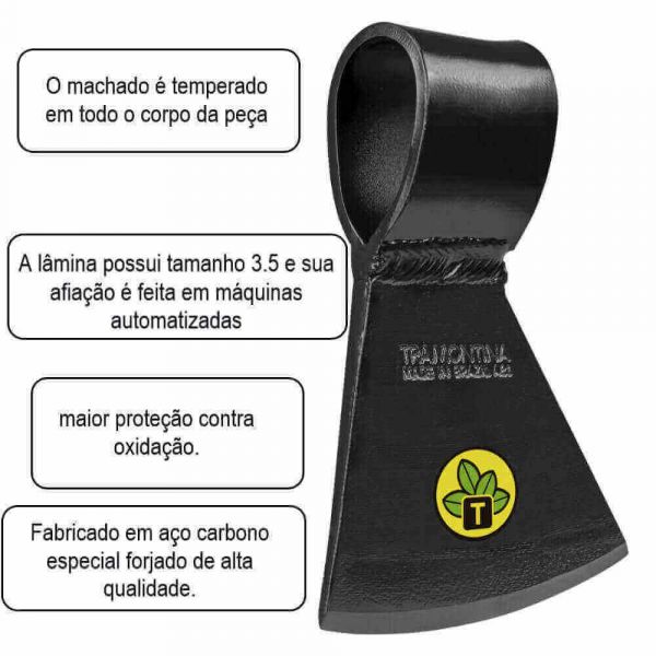 Machado de Aço Sem Cabo 3.5 Tramontina