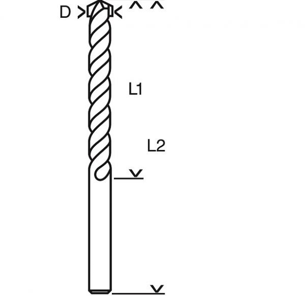 Broca CYL-1 Para Concreto 12x85 x150 mm Bosch 2608590084