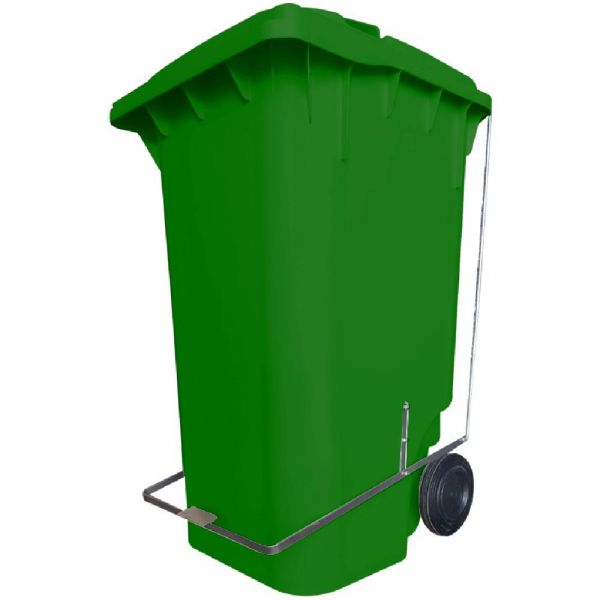 Lixeira 120 Litros com Pedal e Rodas Lar Plásticos