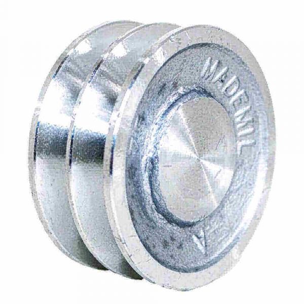 Polia Alumínio 2 Canais ao 90mm Mademil