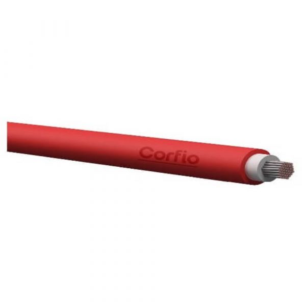 1 Metro Cabo Solar 0,6/1kw 4mm Vermelho Corfio
