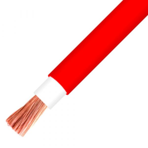 1 Metro de Cabo Flexível 1kV 90º HEPR 50,0mm Vermelho Corfio