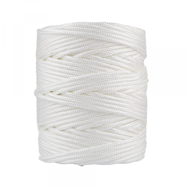 1 Metro de Corda Trançada de Polipropileno Branca 4mm x 5/32 Pol. Mazzaferro