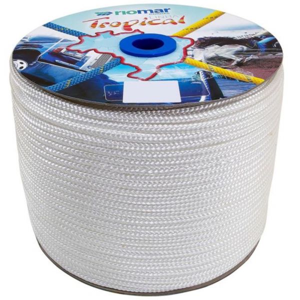1 Metro de Corda Trançada Tropical 12mm Branca Riomar