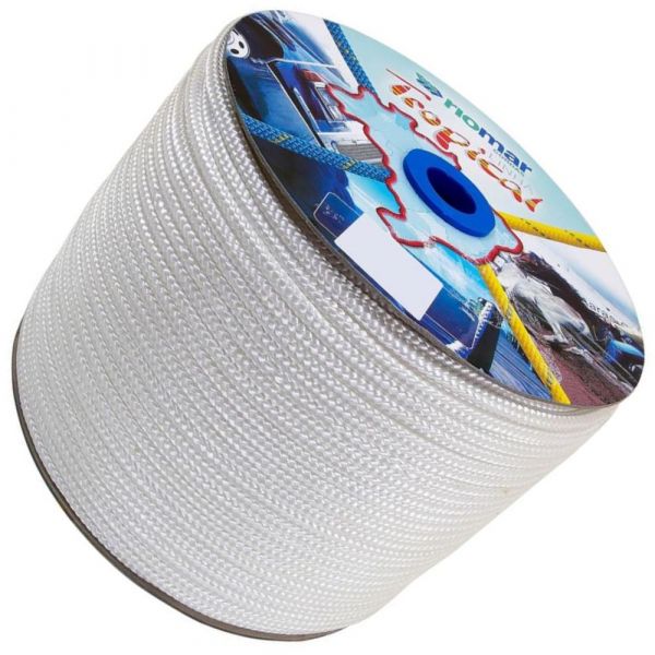 1 Metro de Corda Trançada Tropical 12mm Branca Riomar
