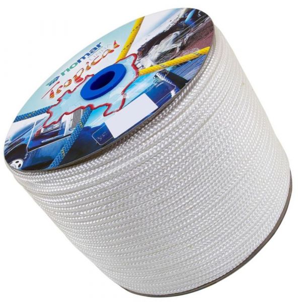 1 Metro de Corda Trançada Tropical 14mm Branca Riomar