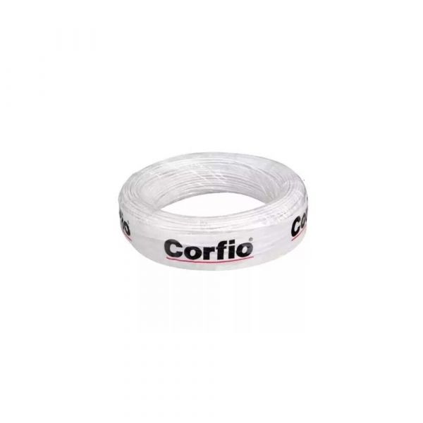1 Metro Fio Flexível 1,00mm Branco Corfio