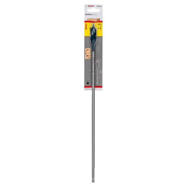 Broca Bosch Self Cut Speed para Madeira 16mm (encaixe 1/4