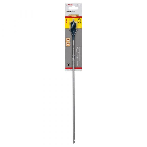 Broca Bosch Self Cut Speed para Madeira 19mm (encaixe 1/4