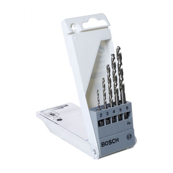 Jogo com 5 unidades da Broca para Metal Aço Rápido HSS-G 2-6mm Bosch