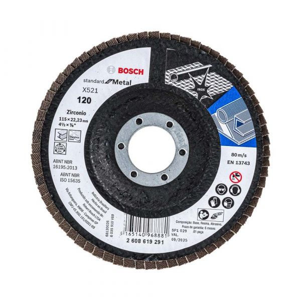Disco Flap Bosch Standard for Metal 4.1/2