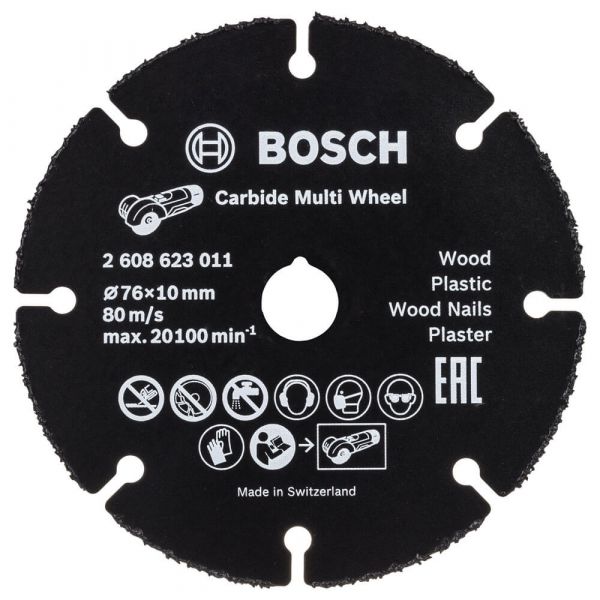 NÃO IREMOS TRABALHAR Disco de Corte Multimaterial Bosch para Mini-Esmerilhadeira 76mm