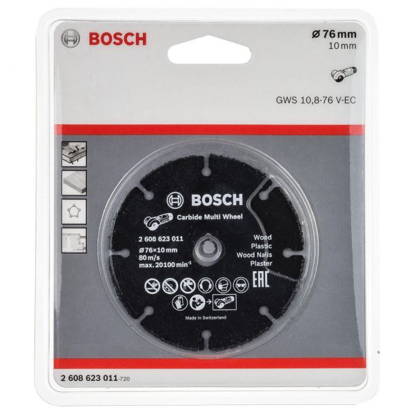 NÃO IREMOS TRABALHAR Disco de Corte Multimaterial Bosch para Mini-Esmerilhadeira 76mm