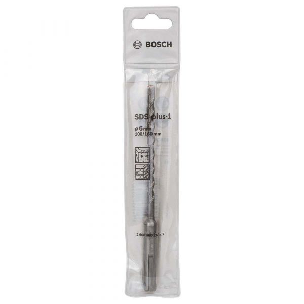 Broca Bosch SDS Plus-1 para concreto Ø 6 x 100 x 160 mm Bosch