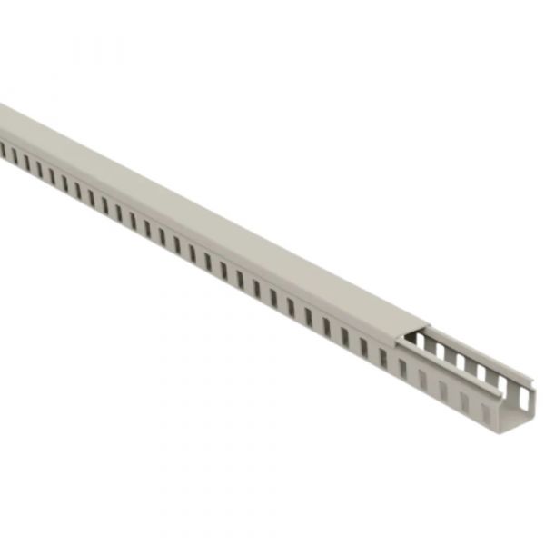 2 Metros de Canaleta Bege 5x5cm Semi-Aberta Elesys