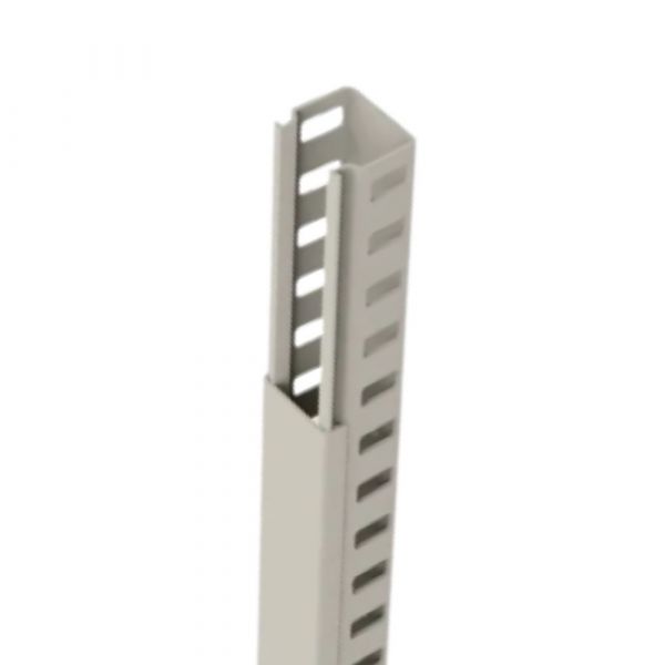 2 Metros de Canaleta Bege 5x5cm Semi-Aberta Elesys