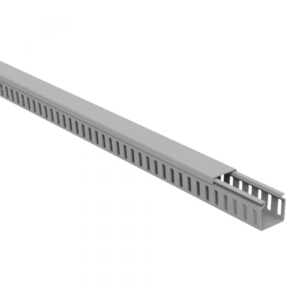 2 Metros de Canaleta Cinza Média 3x3cm Semi-Aberta Elesys