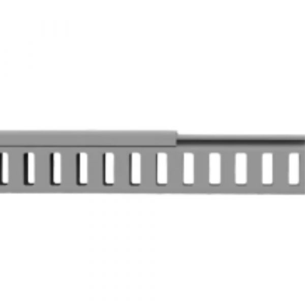 2 Metros de Canaleta Cinza Média 5x3,5cm Semi-Aberta Elesys