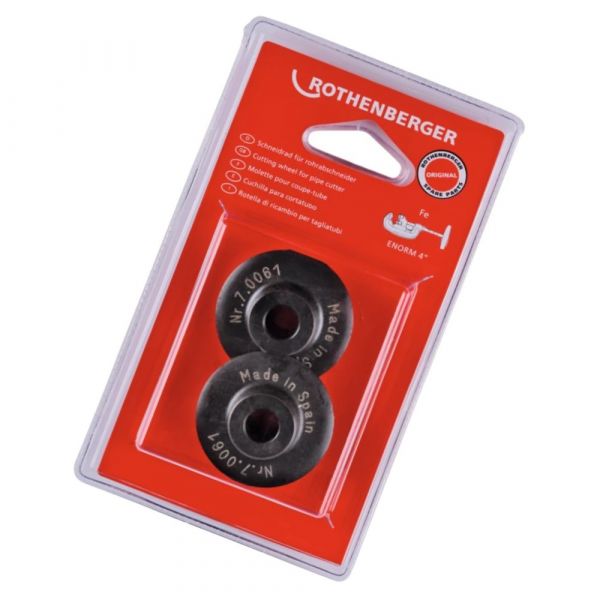 2 Peças Lâmina de Reposição para Cortador de Tubos 070061D Rothenberger