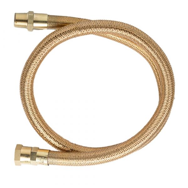 30cm de Mangueira Flexível Nitrílica Tomback GLP/GN 1/2(I) x R.1/2 BSPT(E) x 1/2 BSP(I) Maqenge