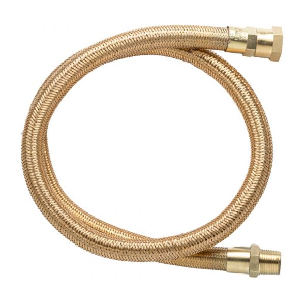 30cm de Mangueira Flexível Nitrílica Tomback GLP/GN 1/2(I) x R.1/2 BSPT(E) x 1/2 BSP(I) Maqenge