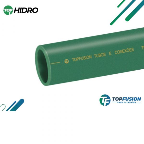 3 Metros de Tubo Água Quente/Frio DN50 PN20 Top Fusion