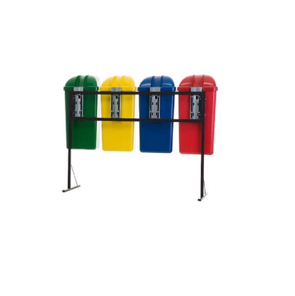Kit com 4 Lixeiras Plásticas 50 Litros Lar Plásticos