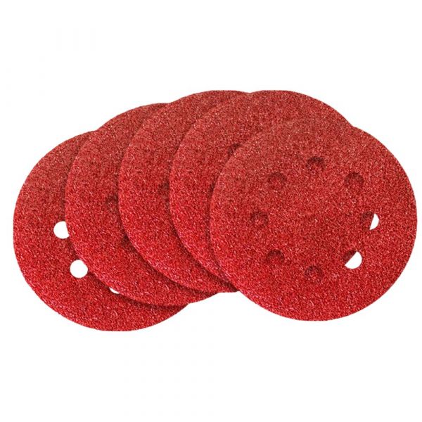 5 Disco de Lixa Velcro 125mm Grão 60 MTX