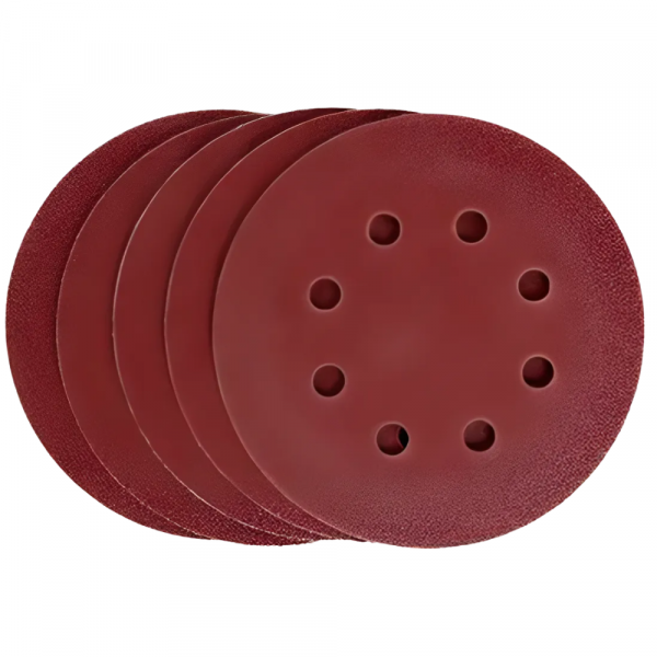 5 Discos de Lixa Velcro 125mm Grão 180 738089 MTX