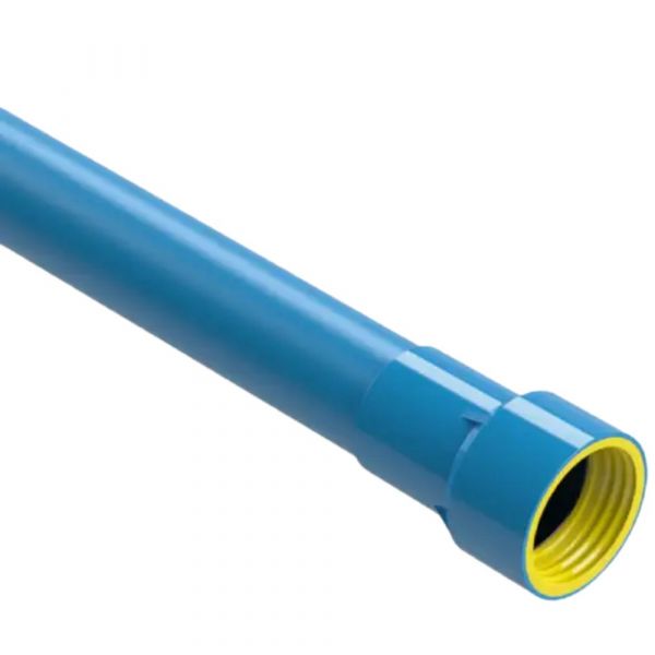 6 Metros de Tubo PVC Irrigação Engate Roscável DN75xPN80 Asperbras
