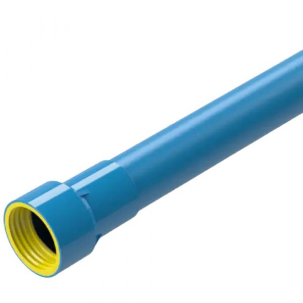 6 Metros de Tubo PVC Irrigação Engate Roscável DN75xPN80 Asperbras