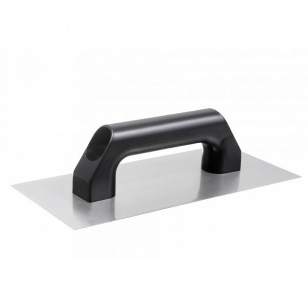 Desempenadeira de Aço Lisa 12x24cm Com Cabo de PVC Momfort