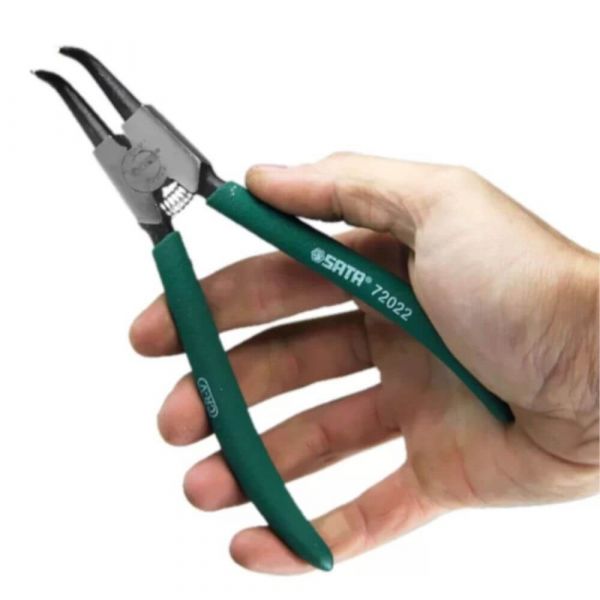 Alicate para Anéis Externo Bico Curvo 7'' Sata