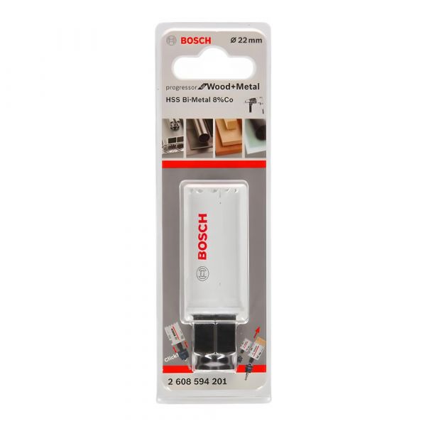 Serra copo Progressor para Madeira e Metal com Encaixe Rápido Branco 22 mm 7.8 Pol Bosch