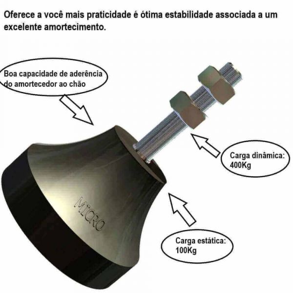 Amortecedor Micro III 3/8” Vibra Stop