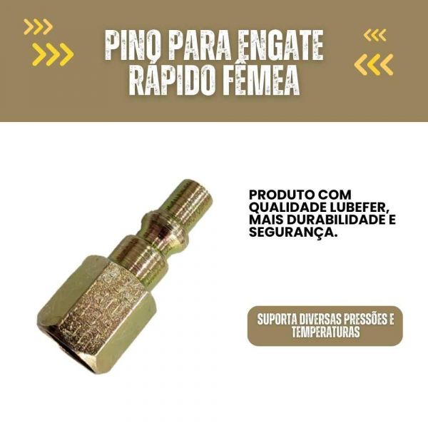 Pino para Engate Rápido Fêmea 1/4