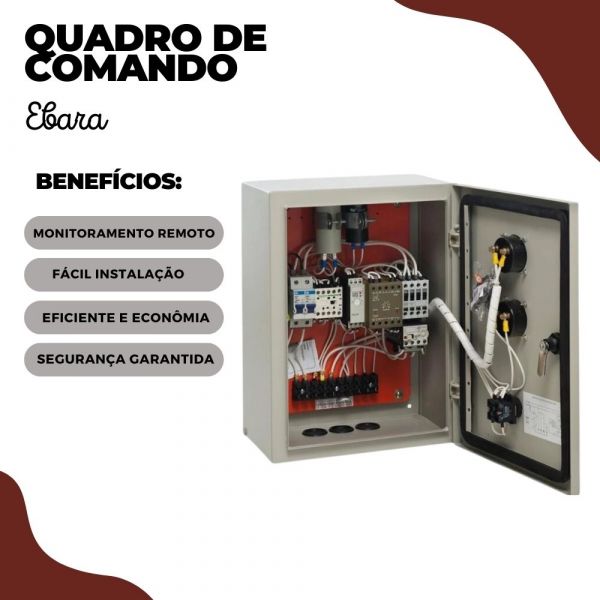 Quadro De Comando BPM 3,5CV M4A 220V Monofásico Ebara