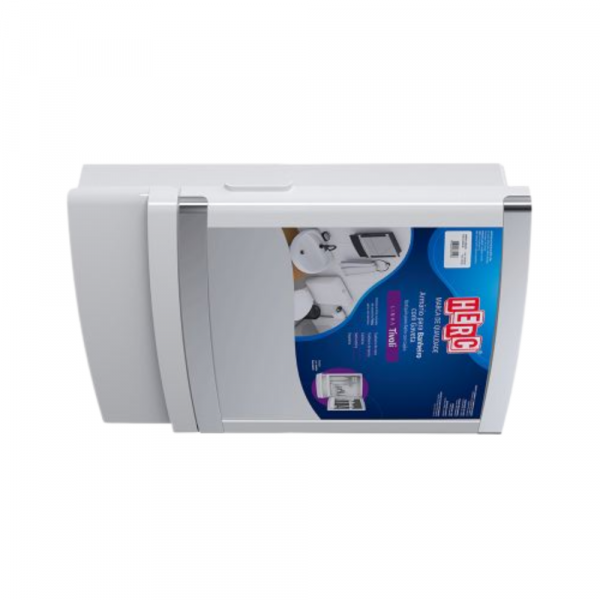 Armário para Banheiro com Gaveta Branco Cromado Tivoli Herc