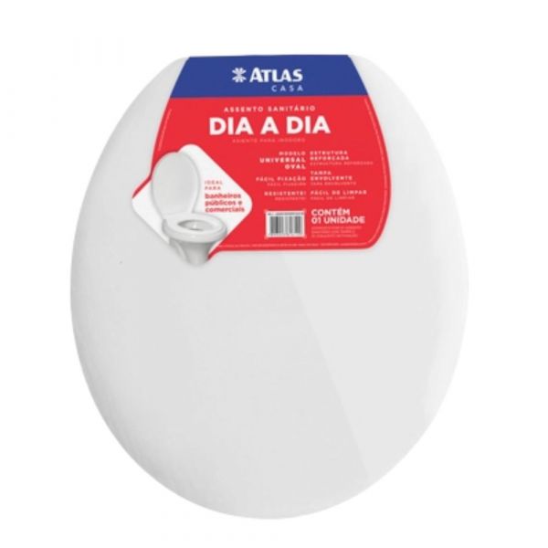 Assento Sanitário Resistente Branco 1061-2 Atlas