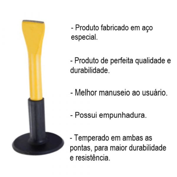 Talhadeira de Aço 3/4x10 Com Empunhadura Momfort