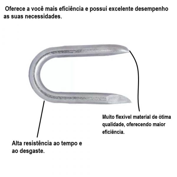 Batente Zincado Para Porteira 1/2” JG Industrial