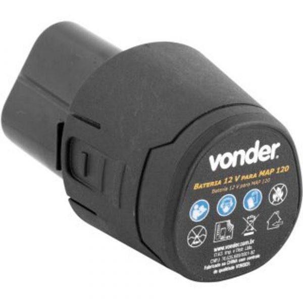 Bateria 12V Íons de Lítio para Máquina de Assentar Piso MAP 120 e MAP 125 Vonder