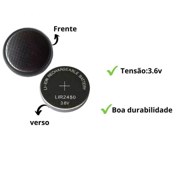 Bateria LIR-2450 para Máscara de Solda MSEA-1103 Tork 