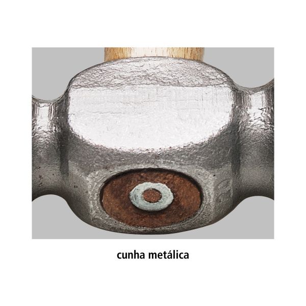 Martelo de Bola 400g com Cabo de Madeira- Tramontina