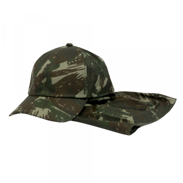 Boné De Pano Camuflado Marrom 