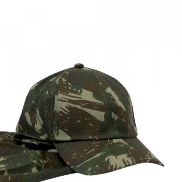 Boné De Pano Camuflado Marrom 
