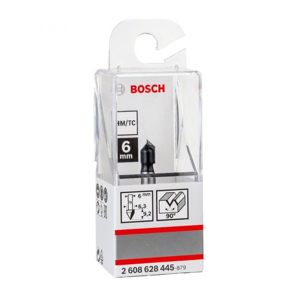 Fresa com Ranhura Em V 6mm Bosch