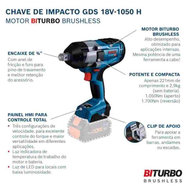 Chave de Impacto 3/4