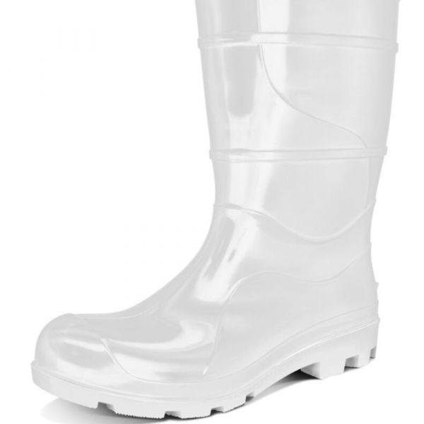 Bota de Borracha Curta Branca Nº 37 Cartom
